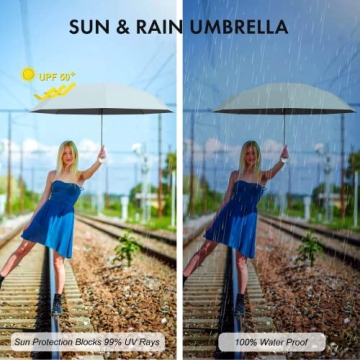 Mini Travel Umbrella for Sun and Rain Protection