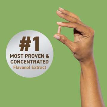 CocoaVia Memory+ Brain Supplement, Clinically Proven Memory and Brain Booster, Plant Based Supplemen...