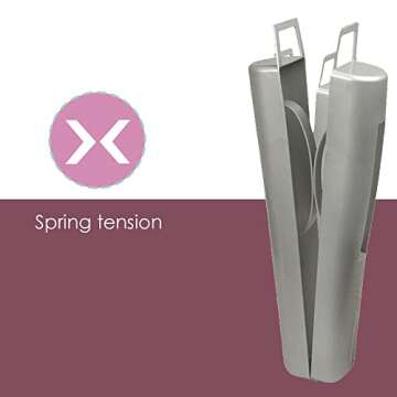 Home Basics Boot Shapers Comes With Top Hook for Hanging, Boot Trees, 2- pack (Silver)