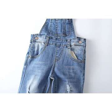 Stylish KIDSCOOL SPACE Jean Overalls for Toddlers 18-24 Months
