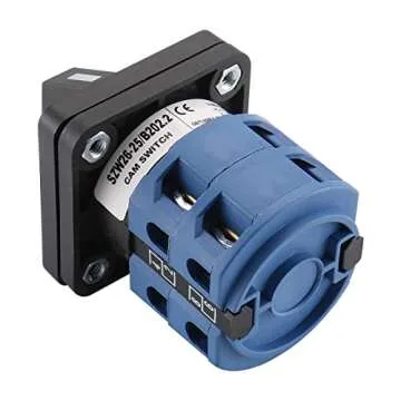 Baomain 660V 25A 2-Pole 3-Position Momentary 8 Terminals Changeover Control Rotary Cam Switch SZW26-25/B202.2