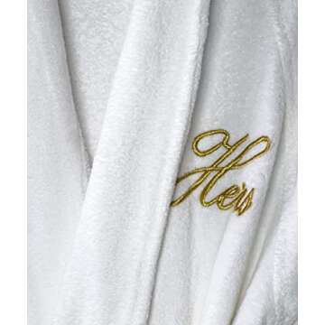 Custom Velour Bathrobes & Towels for Couples