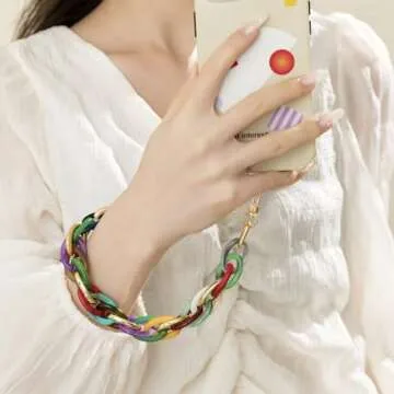 Chic Cosace Acrylic Phone Charm Wrist Strap for All Phones
