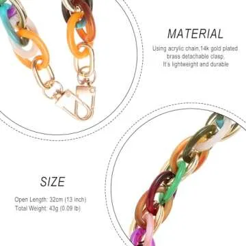 Chic Cosace Acrylic Phone Charm Wrist Strap for All Phones