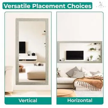 Naomi Home Farmhouse Full-Length Mirror - Rustic Design