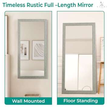 Naomi Home Farmhouse Full-Length Mirror - Rustic Design