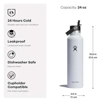 Hydro Flask 24 Oz Flex Straw Cap - Insulated & Leakproof