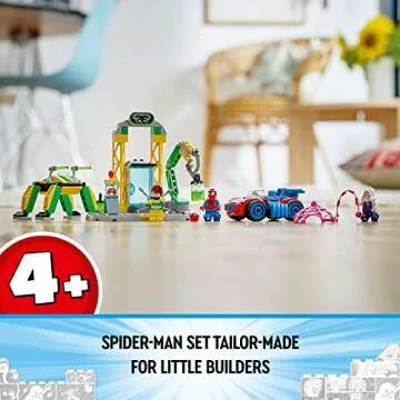 LEGO Marvel Spidey and His Amazing Friends Spider-Man at Doc Ock’s Lab 10783 Building Kit; Super-H...