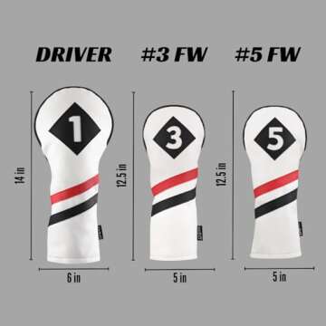 Majek Retro Golf Headcovers - Classic Style & Superior Protection