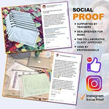 Document Holder Black 30-Pack, Black - Large Stylish Multipurpose Organizer Folder for School Supplies, Business Papers, Files and More - Clear Mesh Weatherproof Protection Storage Sheet