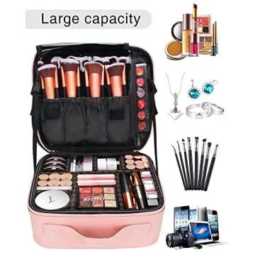 Stylish Makeup Organizer Bag - Travel-Friendly & Versatile