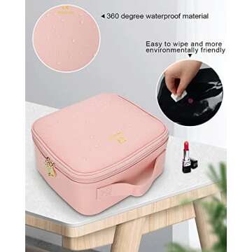 Stylish Makeup Organizer Bag - Travel-Friendly & Versatile