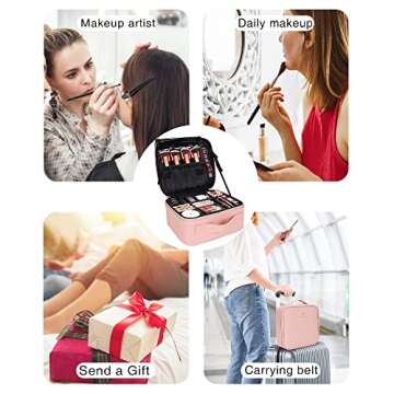 Stylish Makeup Organizer Bag - Travel-Friendly & Versatile