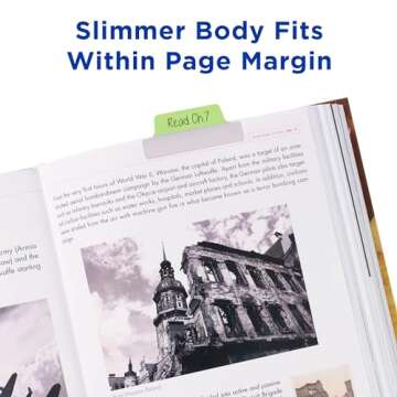 Avery Margin Ultra Tabs, 2.5" x 1", 2-Side Writable, Assorted Pastel Colors, 24 Repositionable Tabs (74769)