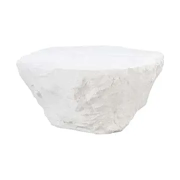 Tov Furniture Crag White Concrete Coffee Table