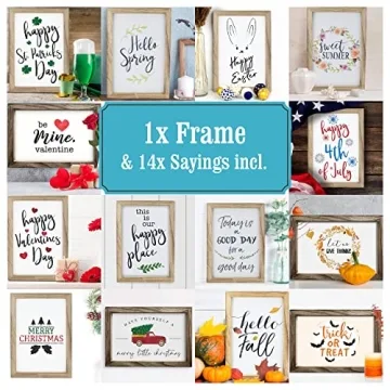 Farmhouse Wall Decor with Seasonal Designs - KIBAGA