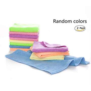 YSLON Rubber Cleaning Gloves - 2 Pairs, Multi-Purpose Cleaning Kit