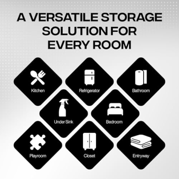 ClearSpace Plastic Storage Bins for Home & Office Organization