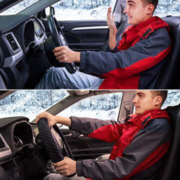 SEG Direct Heated Steering Wheel Cover for Comfort