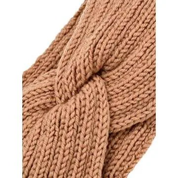 TecUnite Chunky Knit Headbands for Cozy Winter Style