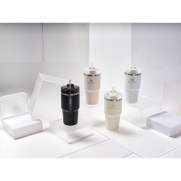 Stanley Quencher H2.0 Tumbler with Straw 20 oz | Twist On 3-Way Lid | Cupholder Compatible for Travel | Insulated Stainless Steel Cup | BPA-Free | Stone