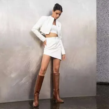 Wetkiss Brown Knee High Boots for Women Stylish Comfort