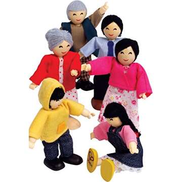 Hape E3502 Happy Family Doll House Asian Doll