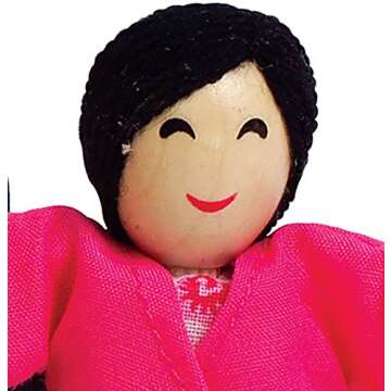Hape E3502 Happy Family Doll House Asian Doll