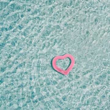 FUNBOY Giant 40'' Heart Ring Tube Float Made from 2 Times Thicker Materials