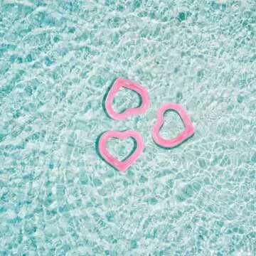 FUNBOY Giant 40'' Heart Ring Tube Float Made from 2 Times Thicker Materials