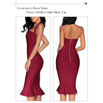 Elegant Women's Bandage Bodycon Dress for Events