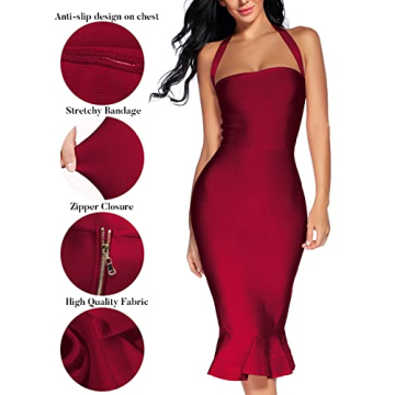 Elegant Women's Bandage Bodycon Dress for Events