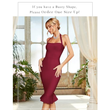 Elegant Women's Bandage Bodycon Dress for Events