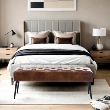 DUHOME Button-Tufted Ottoman Bench for Every Room