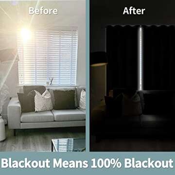 BGment 100% Blackout Curtains - Thermal Insulated and Stylish
