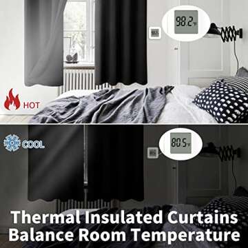 BGment 100% Blackout Curtains - Thermal Insulated and Stylish