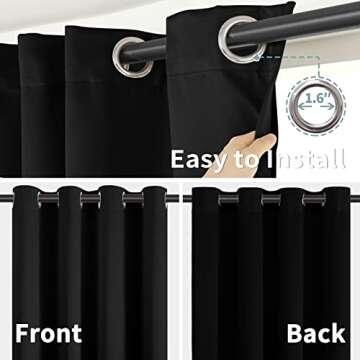 BGment 100% Blackout Curtains - Thermal Insulated and Stylish