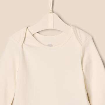 Amazon Essentials x Sofia Grainge Unisex Babies' Long Sleeve Crew Neck Bodysuit, Pack of 3, Ivory/Lamb Faces/Rabbits, 18 Months