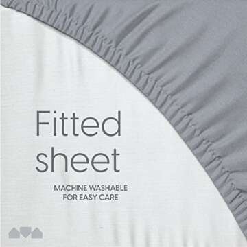 Soft Cot Size Fitted Sheet for Milliard Trifold Mattress