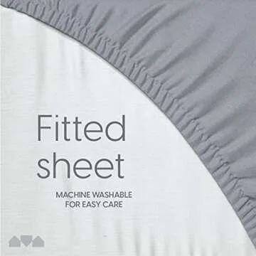 Soft Cot Size Fitted Sheet for Milliard Trifold Mattress