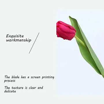 Bvatfdh 10 Pcs Lifesize Fake Tulips for Decoration