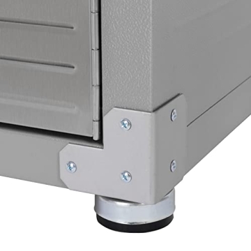 Heavy-Duty Lockable Steel Storage Cabinet with Adjustable Shelves