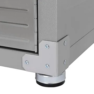Heavy-Duty Lockable Steel Storage Cabinet with Adjustable Shelves