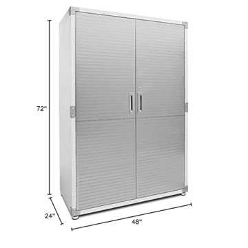 Heavy-Duty Lockable Steel Storage Cabinet with Adjustable Shelves