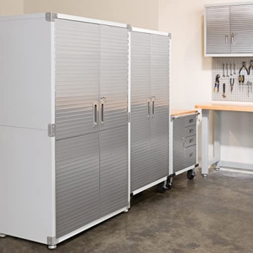 Heavy-Duty Lockable Steel Storage Cabinet with Adjustable Shelves