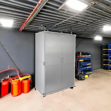 Heavy-Duty Lockable Steel Storage Cabinet with Adjustable Shelves