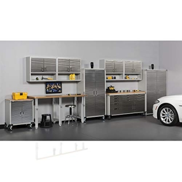 Heavy-Duty Lockable Steel Storage Cabinet with Adjustable Shelves