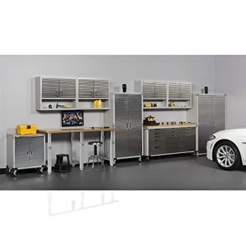 Heavy-Duty Lockable Steel Storage Cabinet with Adjustable Shelves