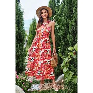 Stylish Floral Print Maxi Dress for Summer Events