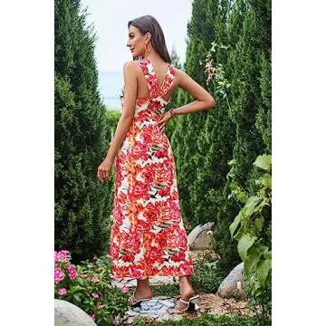 Stylish Floral Print Maxi Dress for Summer Events